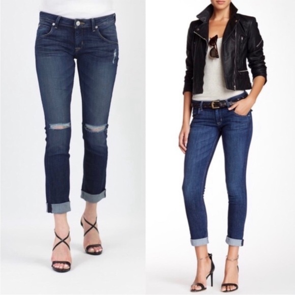 Hudson Jeans Denim - Hudson Bacara Crop Straight Cuffed Jeans Size 24